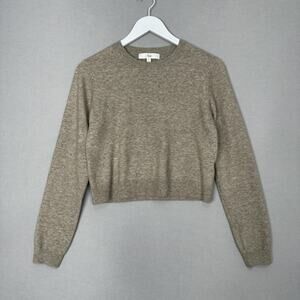 Ripe Maternity Sweater Womens Small Tan Mandy Detachable Nursing Knit Wool Blend